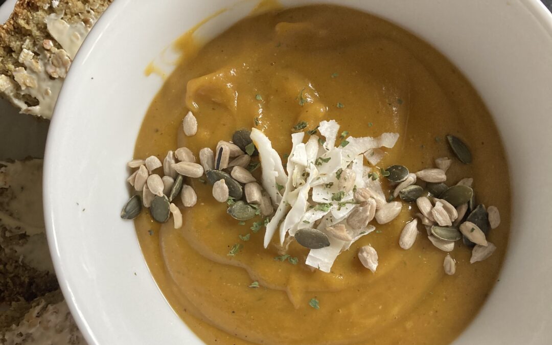 Carrot, Sweet Potato & Butternut Squash Soup