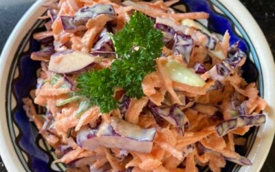 Homemade Coleslaw with Red Cabbage