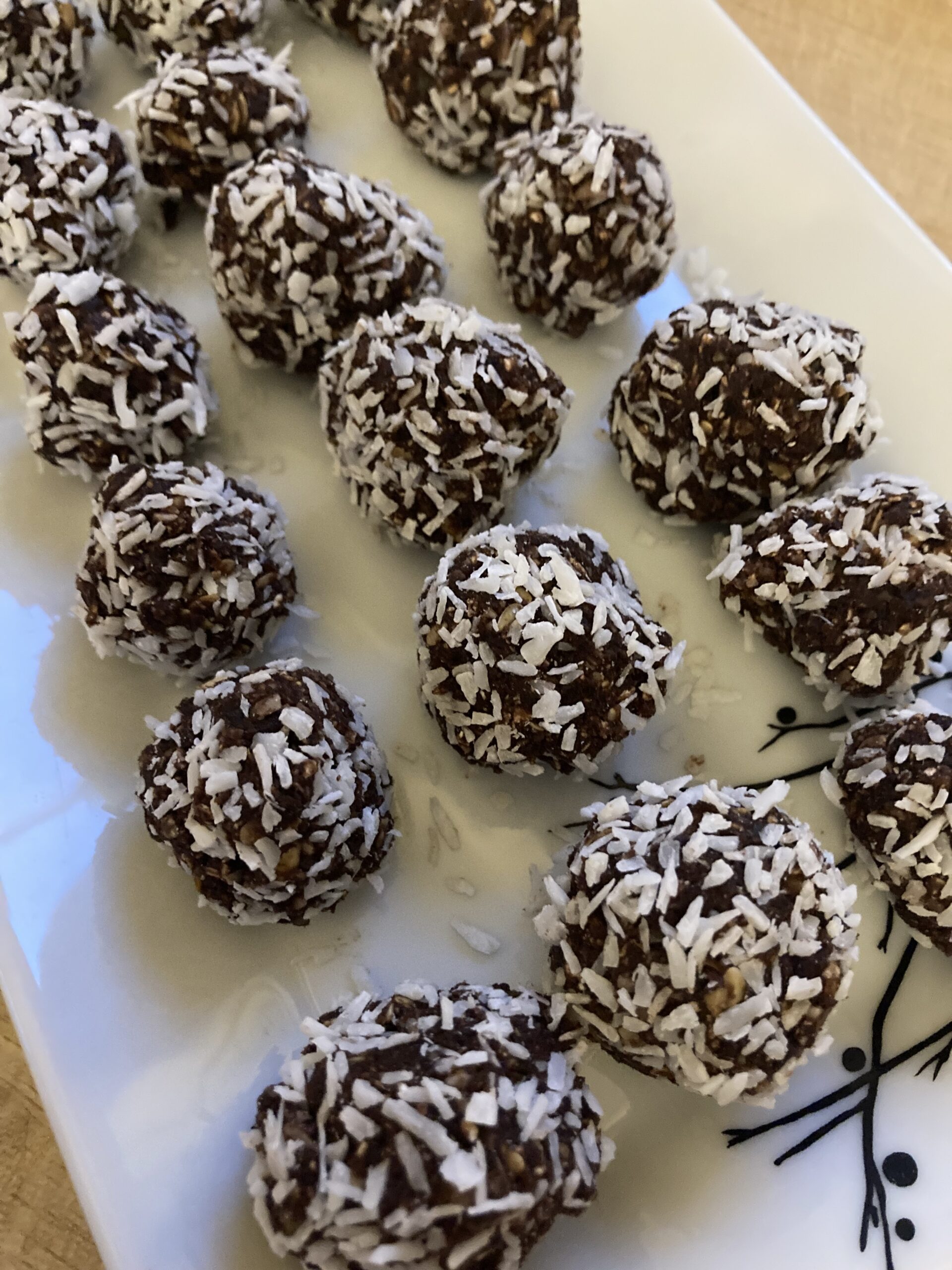 Chocolate and Coconut Nut Free Protein Balls